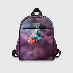 Детский рюкзак Разноцветный клуб дыма, цвет: 3D-принт
