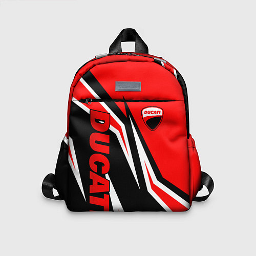 Детский рюкзак Ducati- red stripes / 3D-принт – фото 1