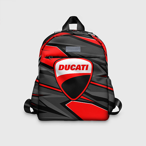 Детский рюкзак Ducati - red stripes / 3D-принт – фото 1