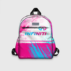 Детский рюкзак Infiniti neon gradient style: символ сверху, цвет: 3D-принт