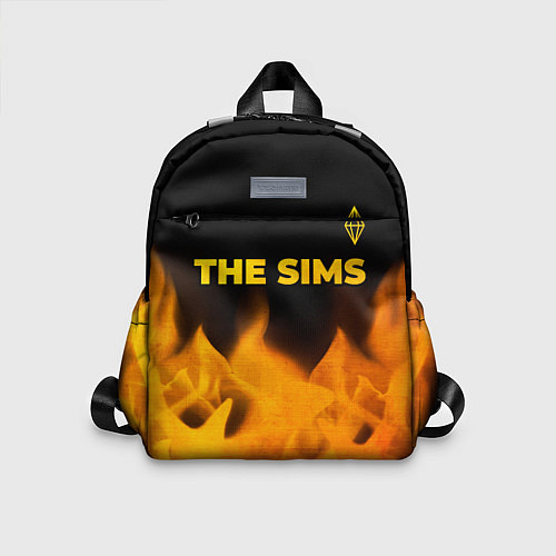 Детский рюкзак The Sims - gold gradient: символ сверху / 3D-принт – фото 1