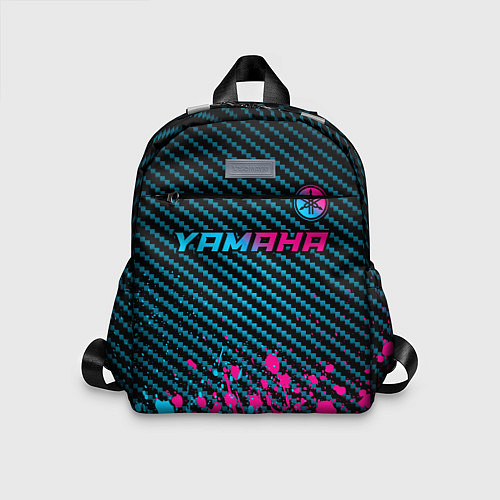 Детский рюкзак Yamaha - neon gradient: символ сверху / 3D-принт – фото 1