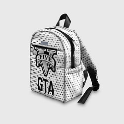 Детский рюкзак GTA glitch на светлом фоне, цвет: 3D-принт — фото 2