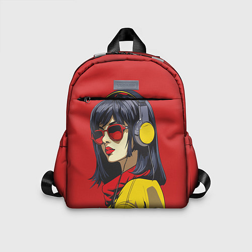 Детский рюкзак Девушка в красных очках / 3D-принт – фото 1