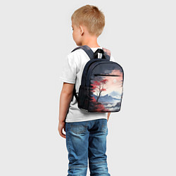Детский рюкзак Луна над горами, цвет: 3D-принт — фото 2
