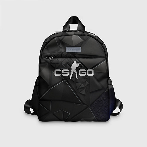 Детский рюкзак CSGO silver black / 3D-принт – фото 1
