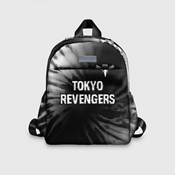 Детский рюкзак Tokyo Revengers glitch на темном фоне: символ свер, цвет: 3D-принт
