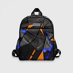 Детский рюкзак Orange black style, цвет: 3D-принт