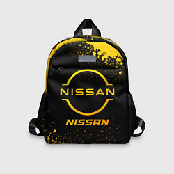 Детский рюкзак Nissan - gold gradient, цвет: 3D-принт