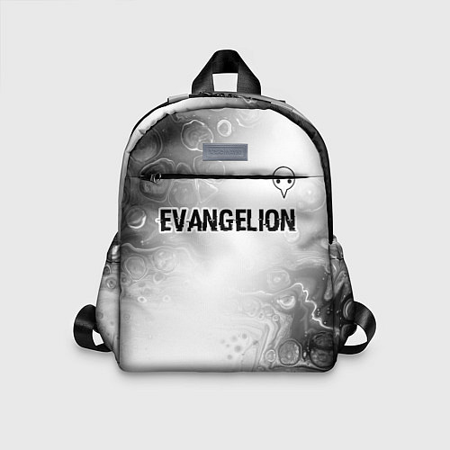 Детский рюкзак Evangelion glitch на светлом фоне: символ сверху / 3D-принт – фото 1