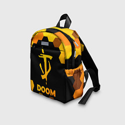 Детский рюкзак Doom - gold gradient, цвет: 3D-принт — фото 2
