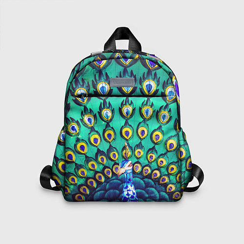 Детский рюкзак Павлин во всей красе / 3D-принт – фото 1