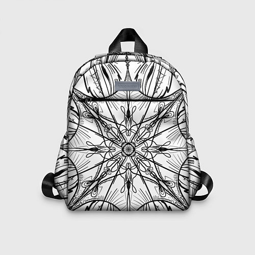 Детский рюкзак Абстрактный контрастный паттерн / 3D-принт – фото 1
