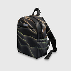 Детский рюкзак Объемная темная текстура, цвет: 3D-принт — фото 2