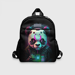 Детский рюкзак Панда киберпанк