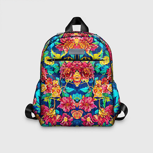 Детский рюкзак Зеркальный цветочный паттерн - мода / 3D-принт – фото 1