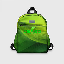Детский рюкзак CSGO green logo, цвет: 3D-принт