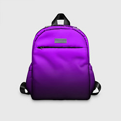 Детский рюкзак Градиент фиолетово-чёрный, цвет: 3D-принт