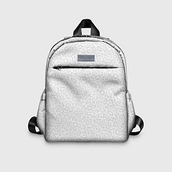 Детский рюкзак Светло-серый узоры, цвет: 3D-принт