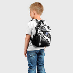 Детский рюкзак Фольцваген - белый камуфляж, цвет: 3D-принт — фото 2