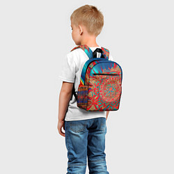 Детский рюкзак Узор подсолнух, цвет: 3D-принт — фото 2