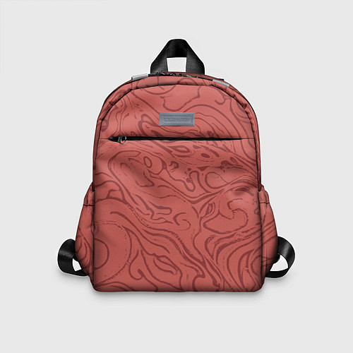 Детский рюкзак Пыльно-розовый абстракция разводы / 3D-принт – фото 1