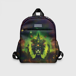 Детский рюкзак Зеленая фантастическая ведьма с бабочками, цвет: 3D-принт