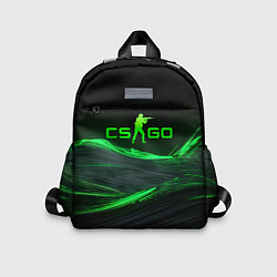 Детский рюкзак CSGO neon green logo
