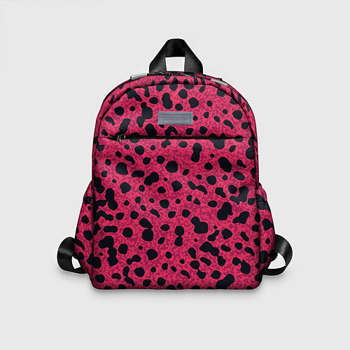 Детский рюкзак Пятнистый паттерн розовый / 3D-принт – фото 1