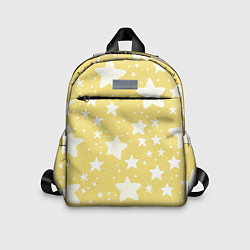 Детский рюкзак Большие звёзды жёлтый, цвет: 3D-принт