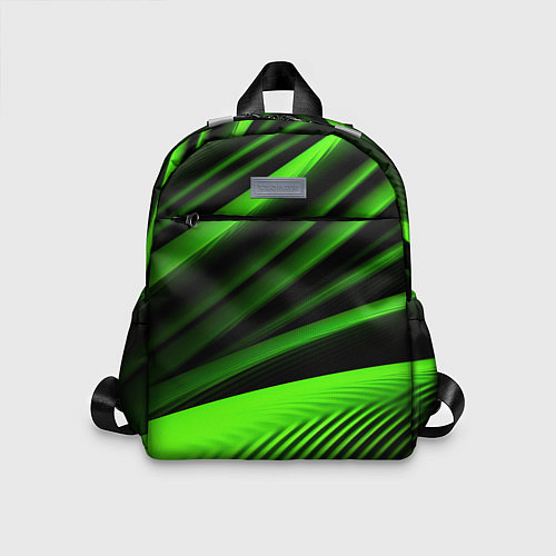 Детский рюкзак Зеленый яркая текстура / 3D-принт – фото 1
