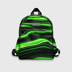 Детский рюкзак Зеленые объемные элементы, цвет: 3D-принт