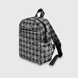 Детский рюкзак Серо - розовый геометрический узор, цвет: 3D-принт — фото 2