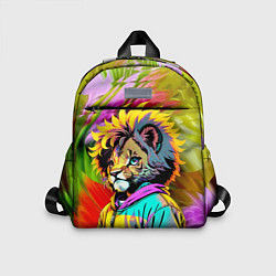 Детский рюкзак Funny lion cub - pop art