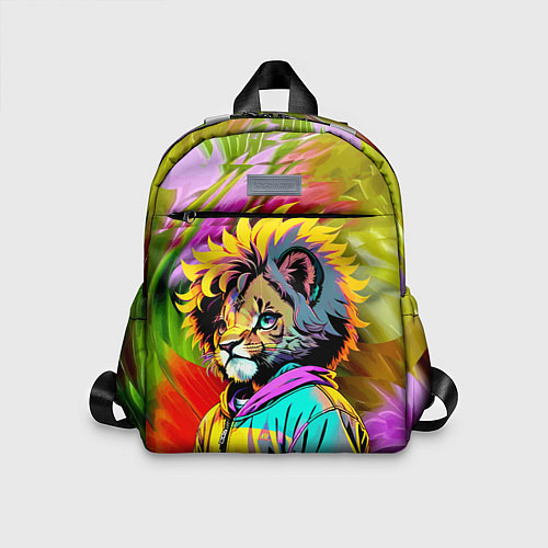 Детский рюкзак Funny lion cub - pop art / 3D-принт – фото 1