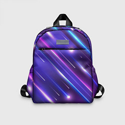 Детский рюкзак Неоновый звездопад - полосы, цвет: 3D-принт