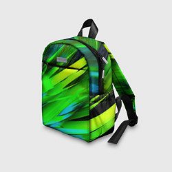Детский рюкзак Green abstract, цвет: 3D-принт — фото 2