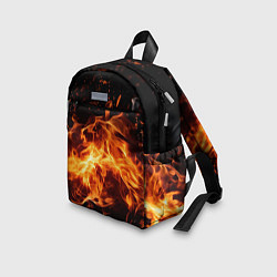 Детский рюкзак Огненная текстура, цвет: 3D-принт — фото 2