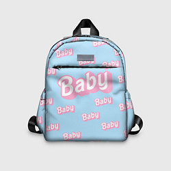 Детский рюкзак Baby - Barbie style: blue pattern, цвет: 3D-принт