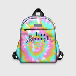 Детский рюкзак I am Kenough - retro tie-dye, цвет: 3D-принт