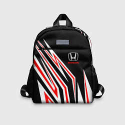 Детский рюкзак Хонда - белый и красный, цвет: 3D-принт