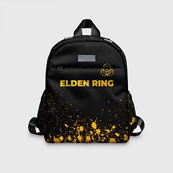 Детский рюкзак Elden Ring - gold gradient: символ сверху, цвет: 3D-принт