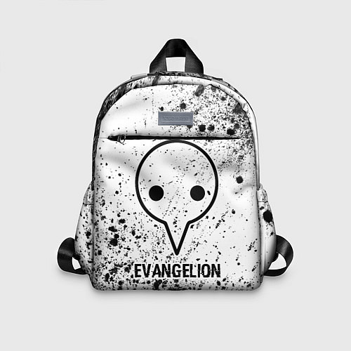 Детский рюкзак Evangelion glitch на светлом фоне / 3D-принт – фото 1