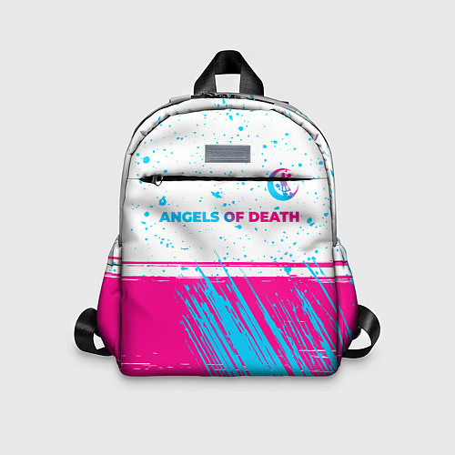 Детский рюкзак Angels of Death neon gradient style: символ сверху / 3D-принт – фото 1