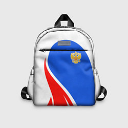 Детский рюкзак Герб РФ - white sport, цвет: 3D-принт