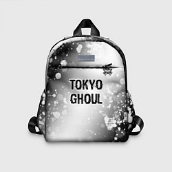Детский рюкзак Tokyo Ghoul glitch на светлом фоне: символ сверху