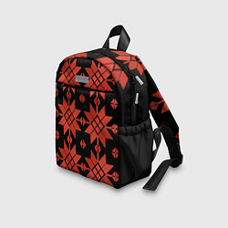 Детский рюкзак Удмуртский - вертикаль black, цвет: 3D-принт — фото 2