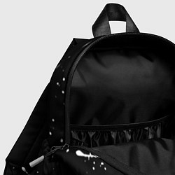 Детский рюкзак Ссср знак качества - краски брызг чёрно-белых, цвет: 3D-принт — фото 2