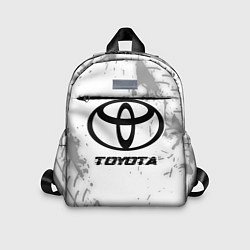 Детский рюкзак Toyota speed на светлом фоне со следами шин