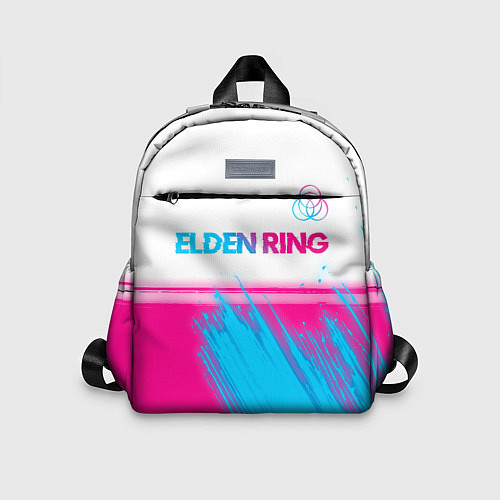 Детский рюкзак Elden Ring neon gradient style: символ сверху / 3D-принт – фото 1